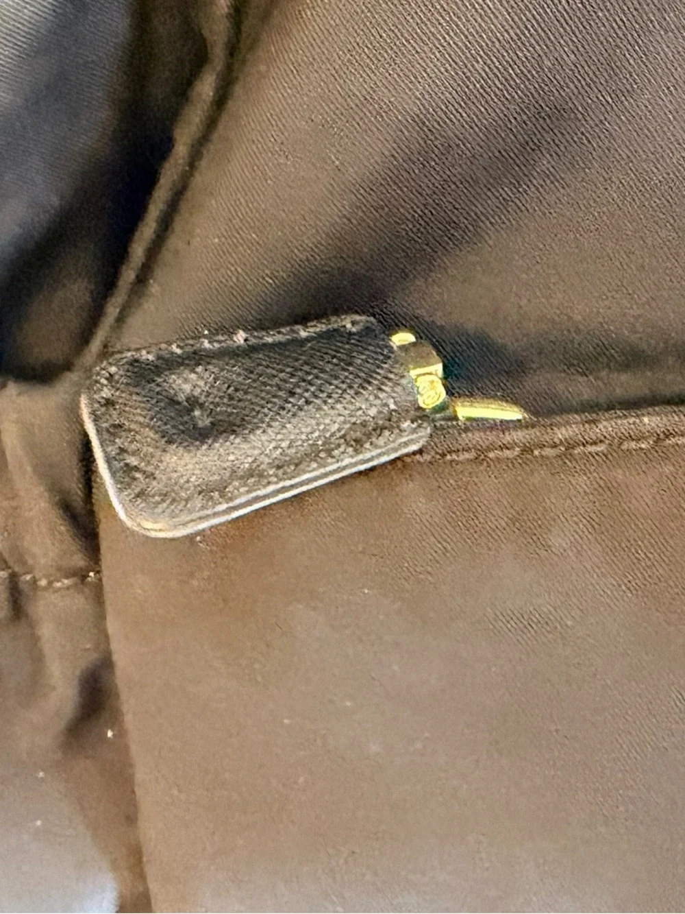 Tory Burch Scout Black Nylon Briefcase Work Tote Crossbody Gold Hardware